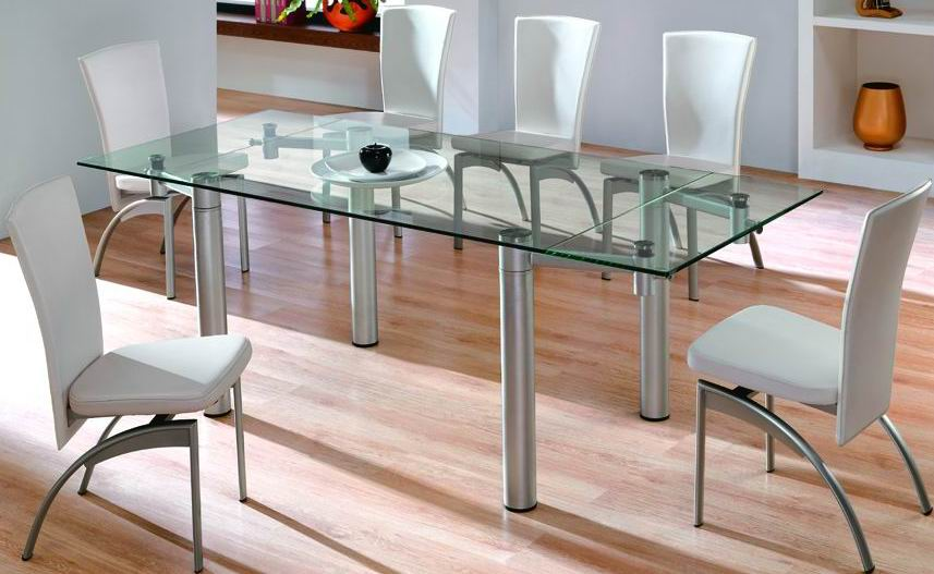 glass dining table